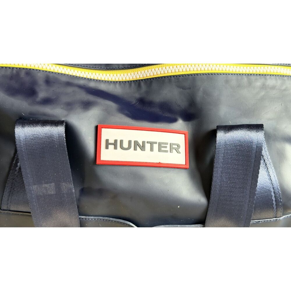 Hunter 20th Anniversary Navy Blue Glossy Duffle Bag Weekender Travel Gym Bag
